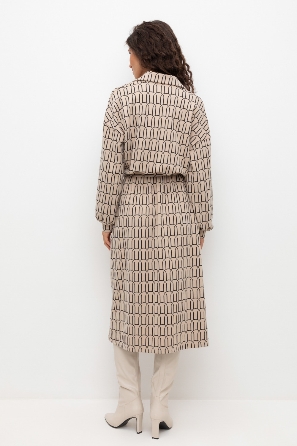 Платья женские для мам, артикул: ЕВТ 5060, цвет: бежевый, фото 4