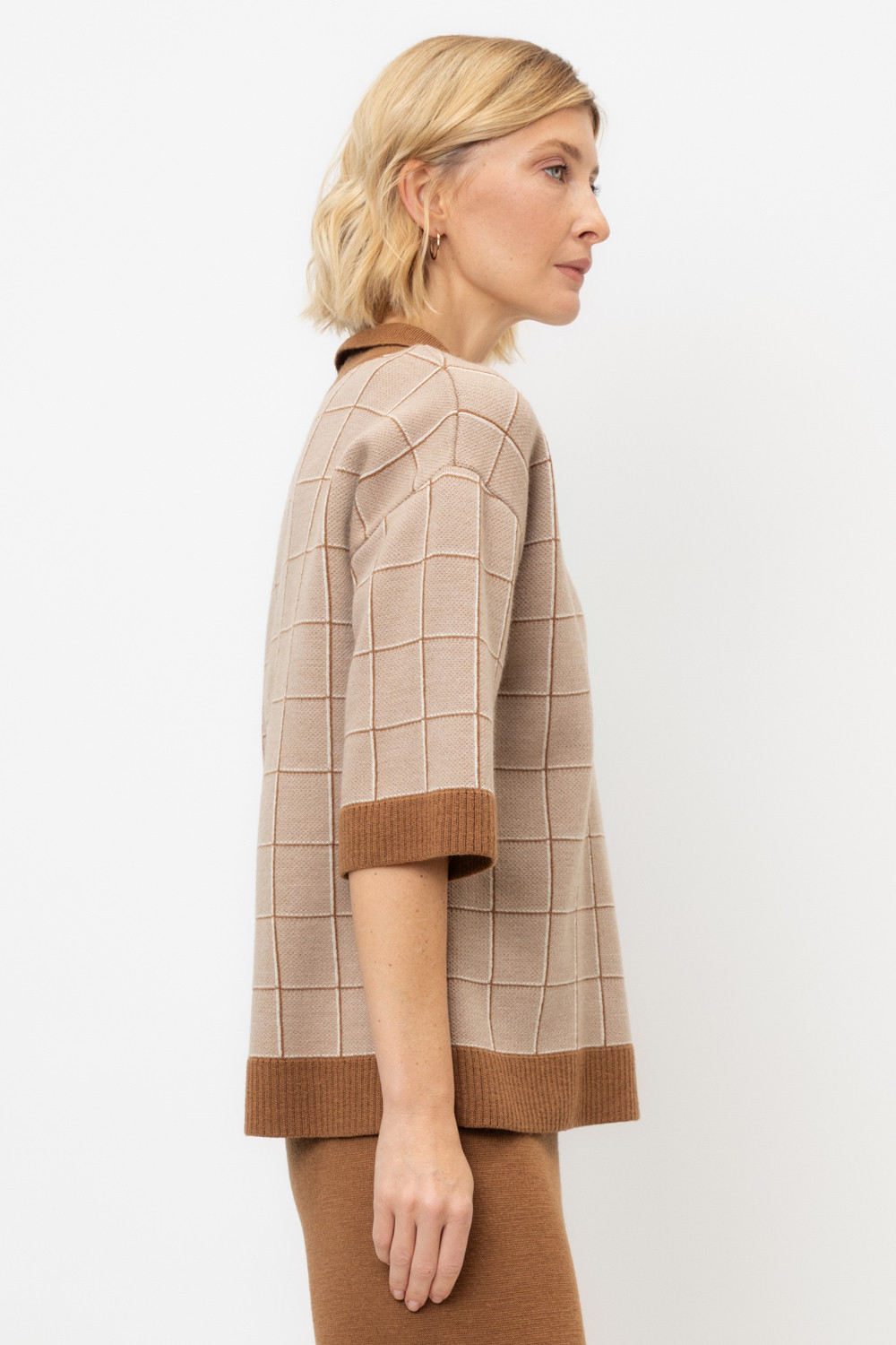 Джемперы женские для мам, артикул: ЕВ 30189/ш, цвет: бежевый, фото 4