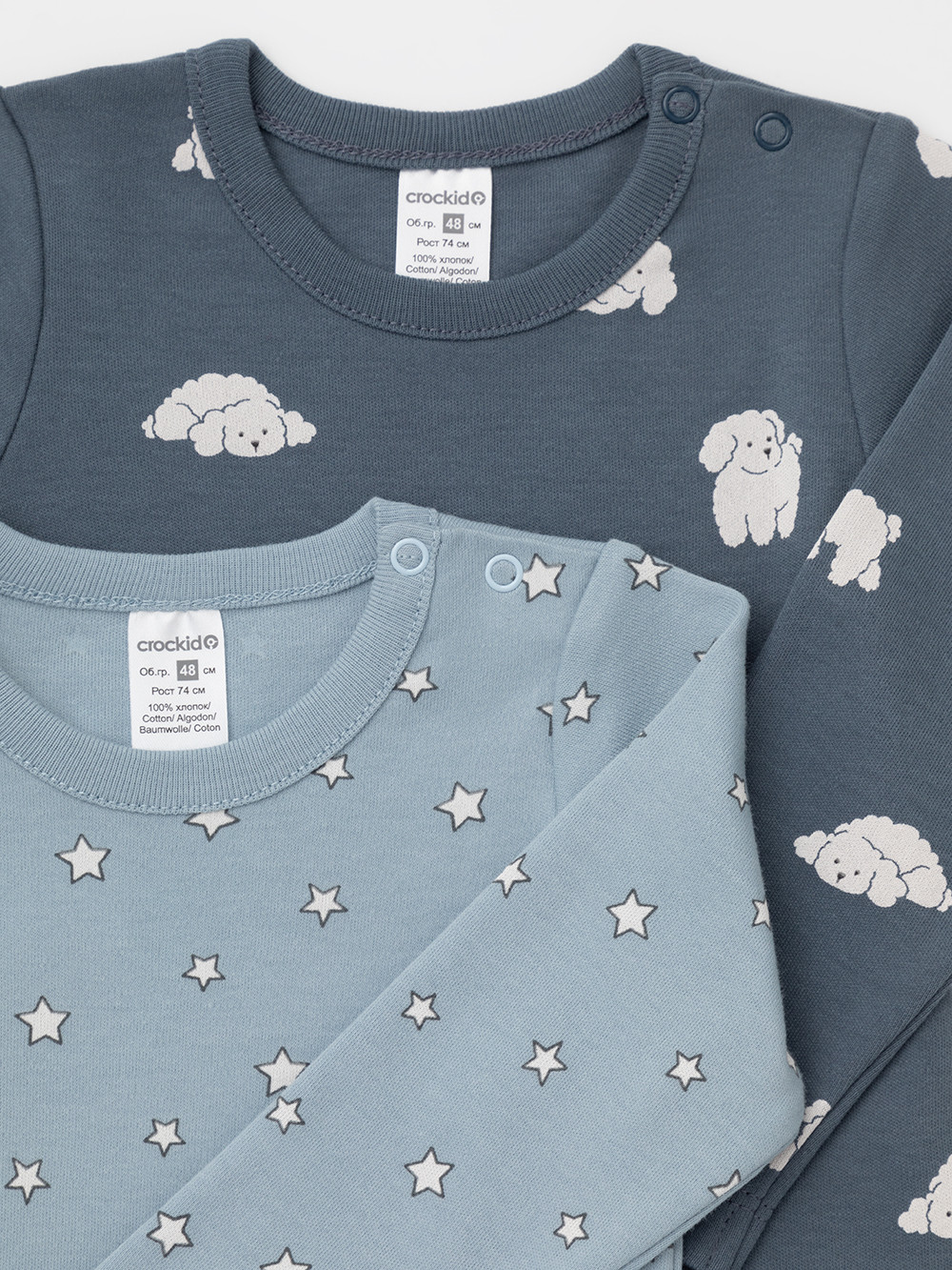 Боди для новорожденных, артикул: К 6087-2уп, цвет: синий, фото 4