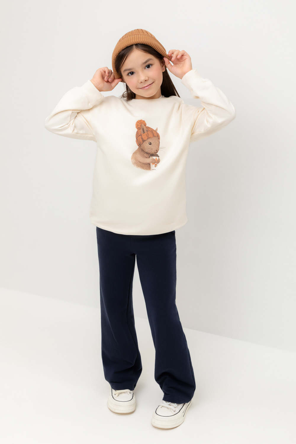 Джемпер для девочки, артикул: КР 302670-1, цвет: бежевый, фото 4