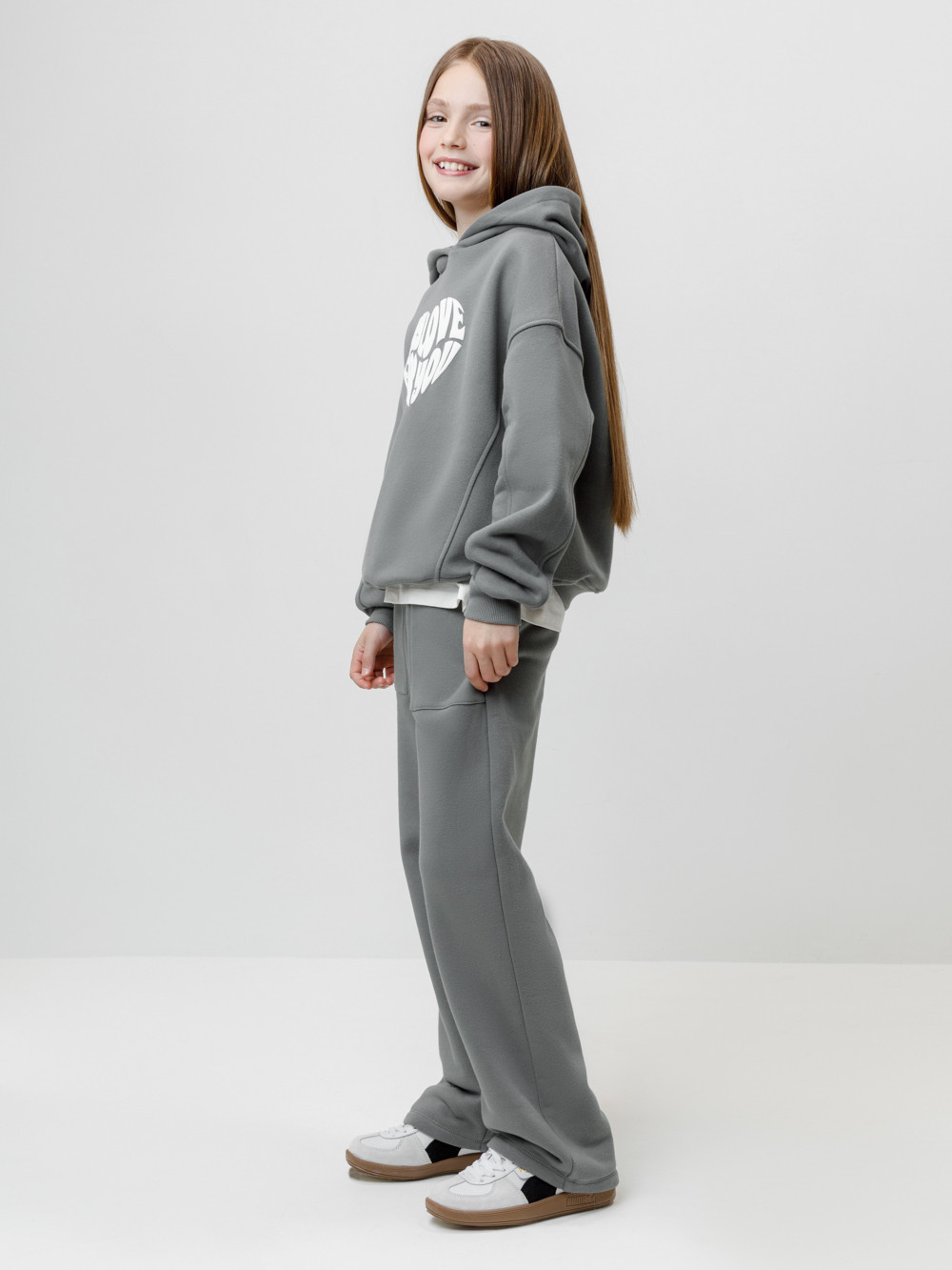 Худи для девочки, артикул: КР 302815, цвет: зеленый, фото 4