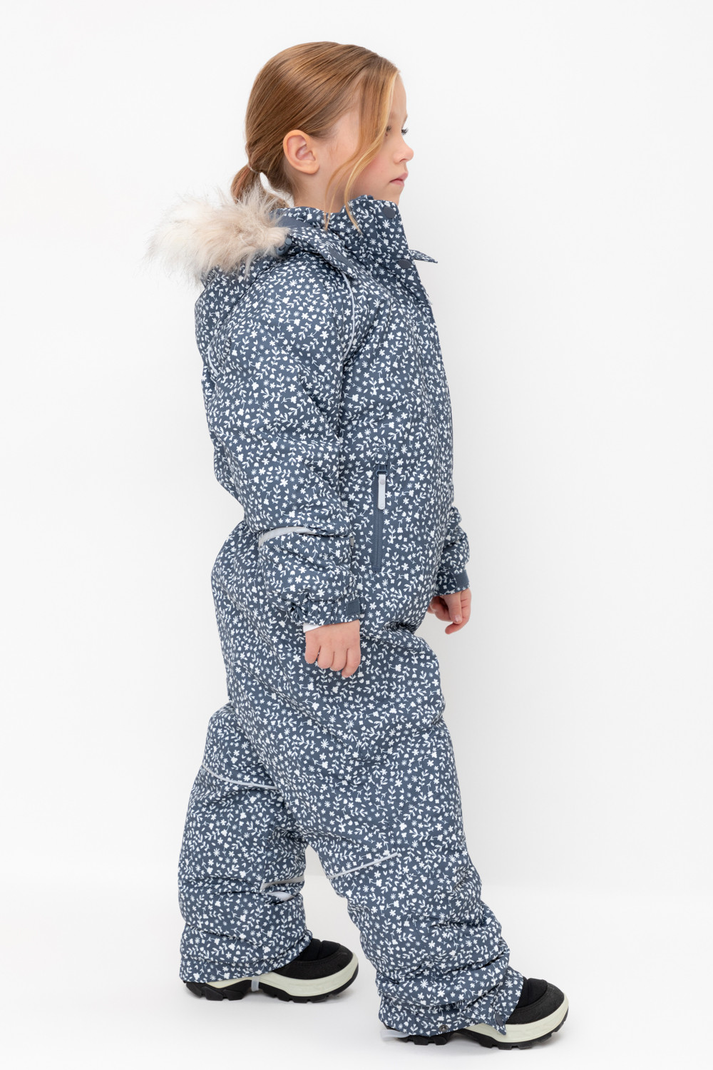 Комбинезоны утепленные для девочки, артикул: ВК 60097/н/2 ГР, цвет: серый, фото 4