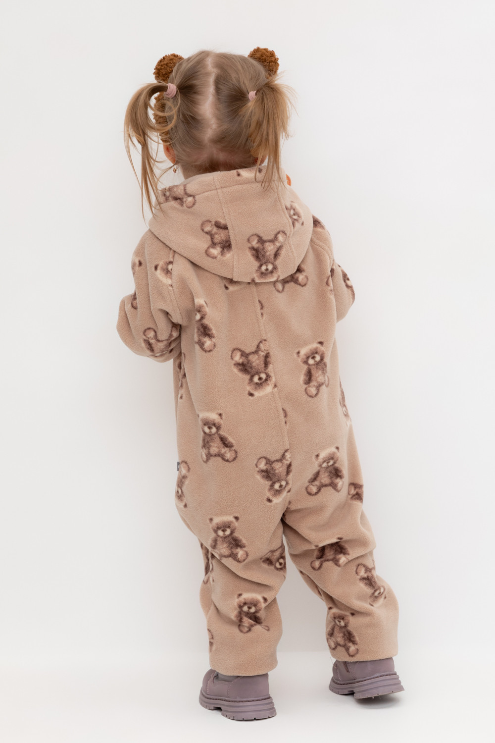 Комбинезон для девочки, артикул: ФЛ 60000, цвет: светло-бежевый, фото 4
