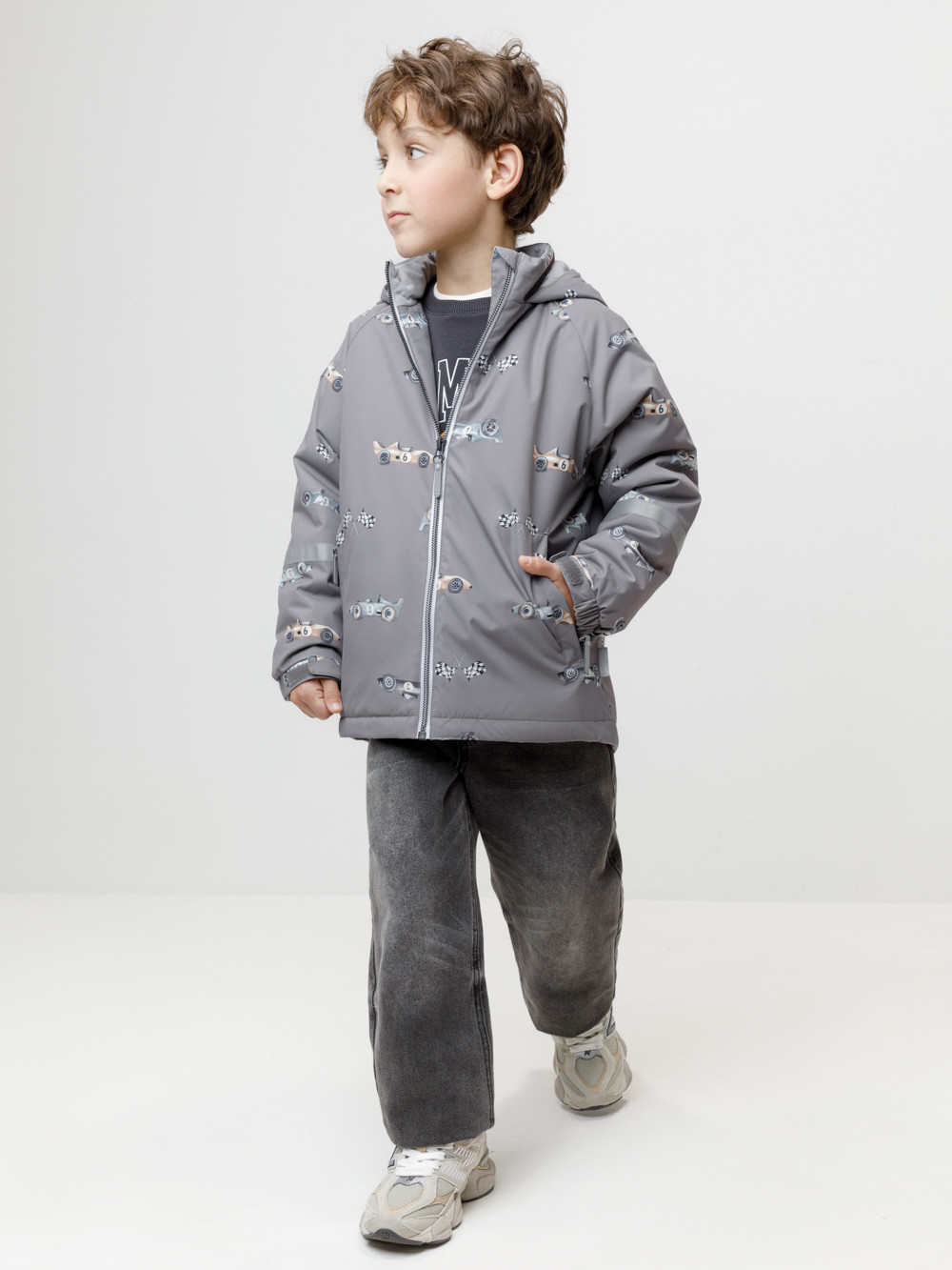 Куртки для мальчика, артикул: ВК 30161/н/1 ГР, цвет: кофейный, фото 4