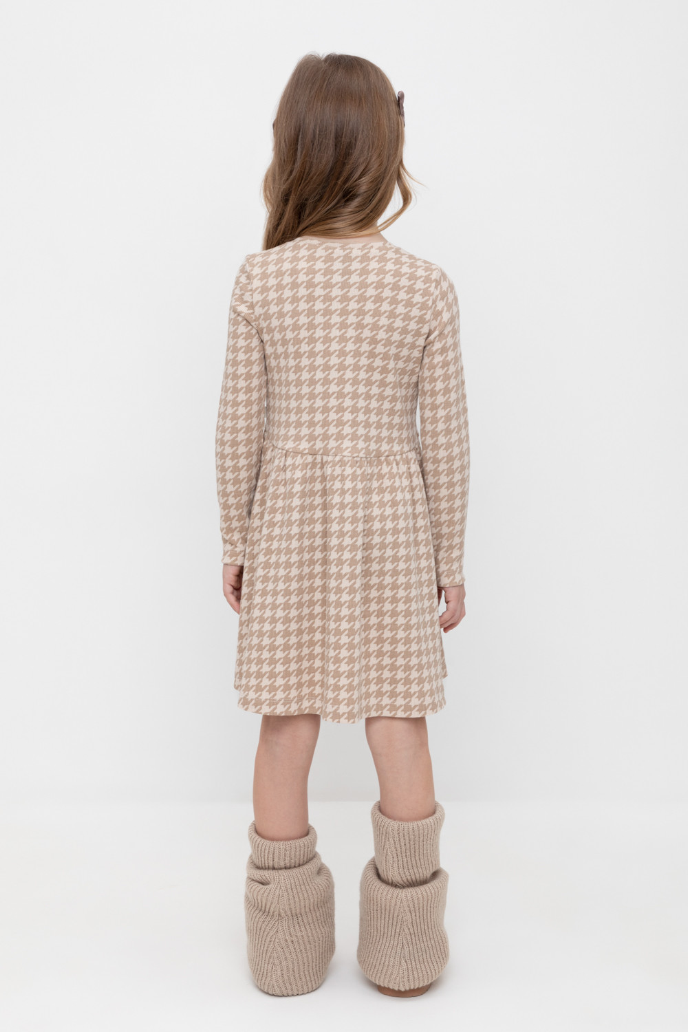 Платье для девочки, артикул: КР 5892, цвет: бежевый, фото 4