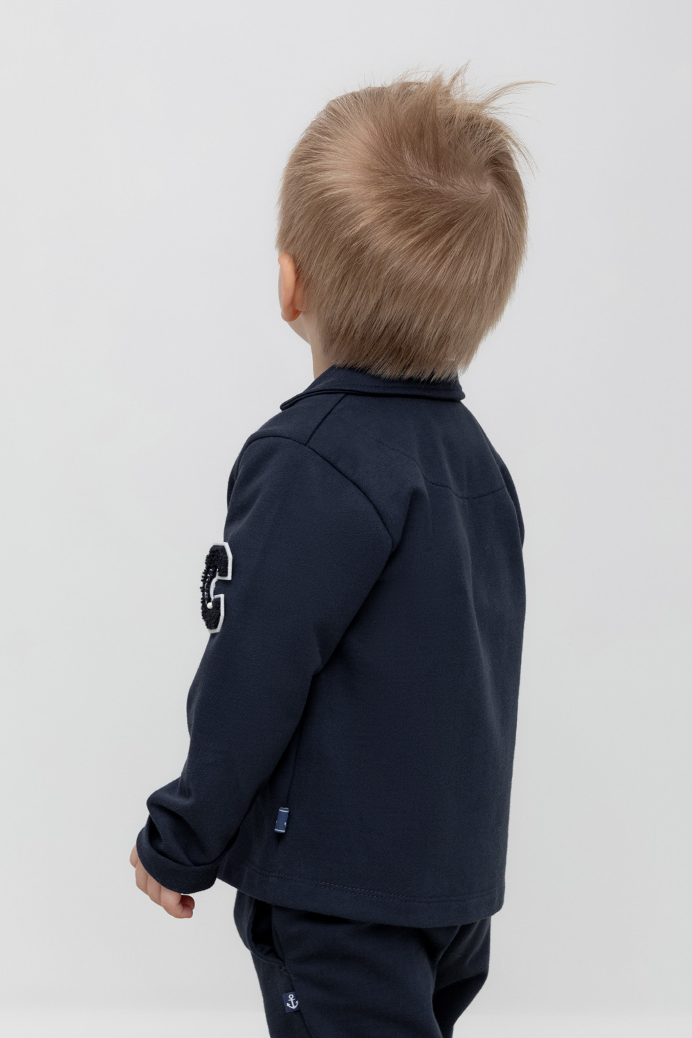 Жакет для мальчика, артикул: КР 302021, цвет: темно-синий, фото 4