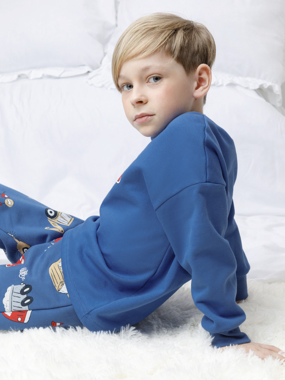 Пижама для мальчика, артикул: К 1567, цвет: ярко-синий, фото 4