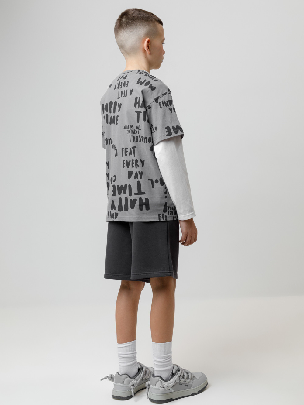 Шорты для мальчика, артикул: КР 400858, цвет: темно-серый, фото 4