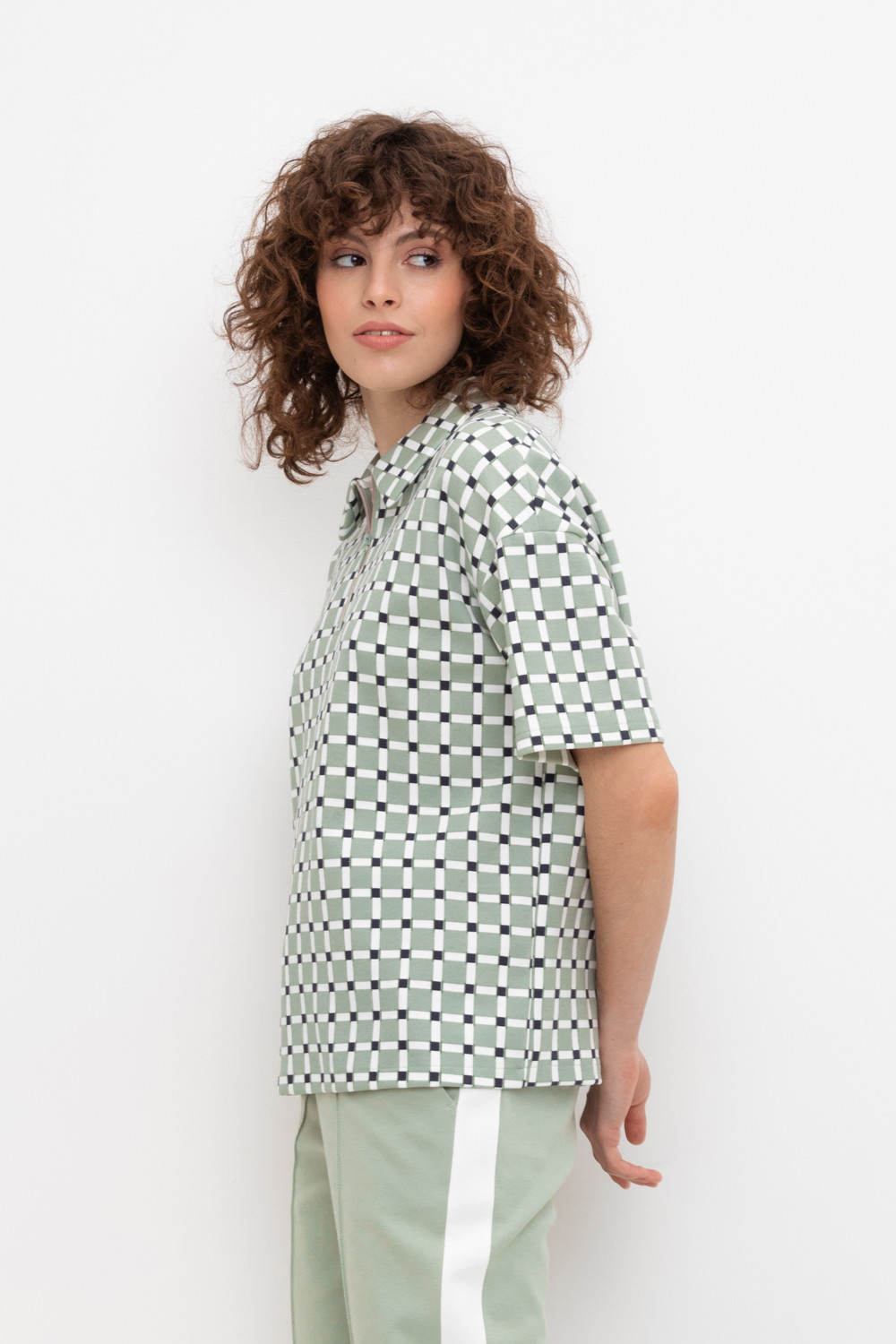 Футболки женские для мам, артикул: ЕВТ 3210, цвет: хаки, фото 4