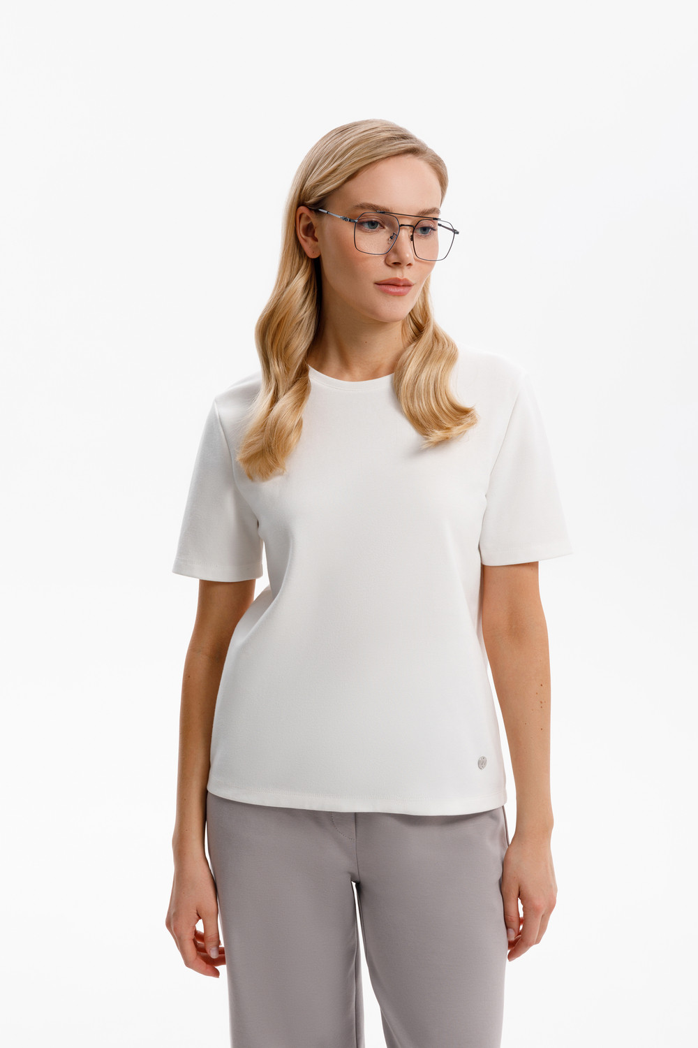 Футболки женские для мам, артикул: ЕВТ 3283, цвет: бежевый, фото 4