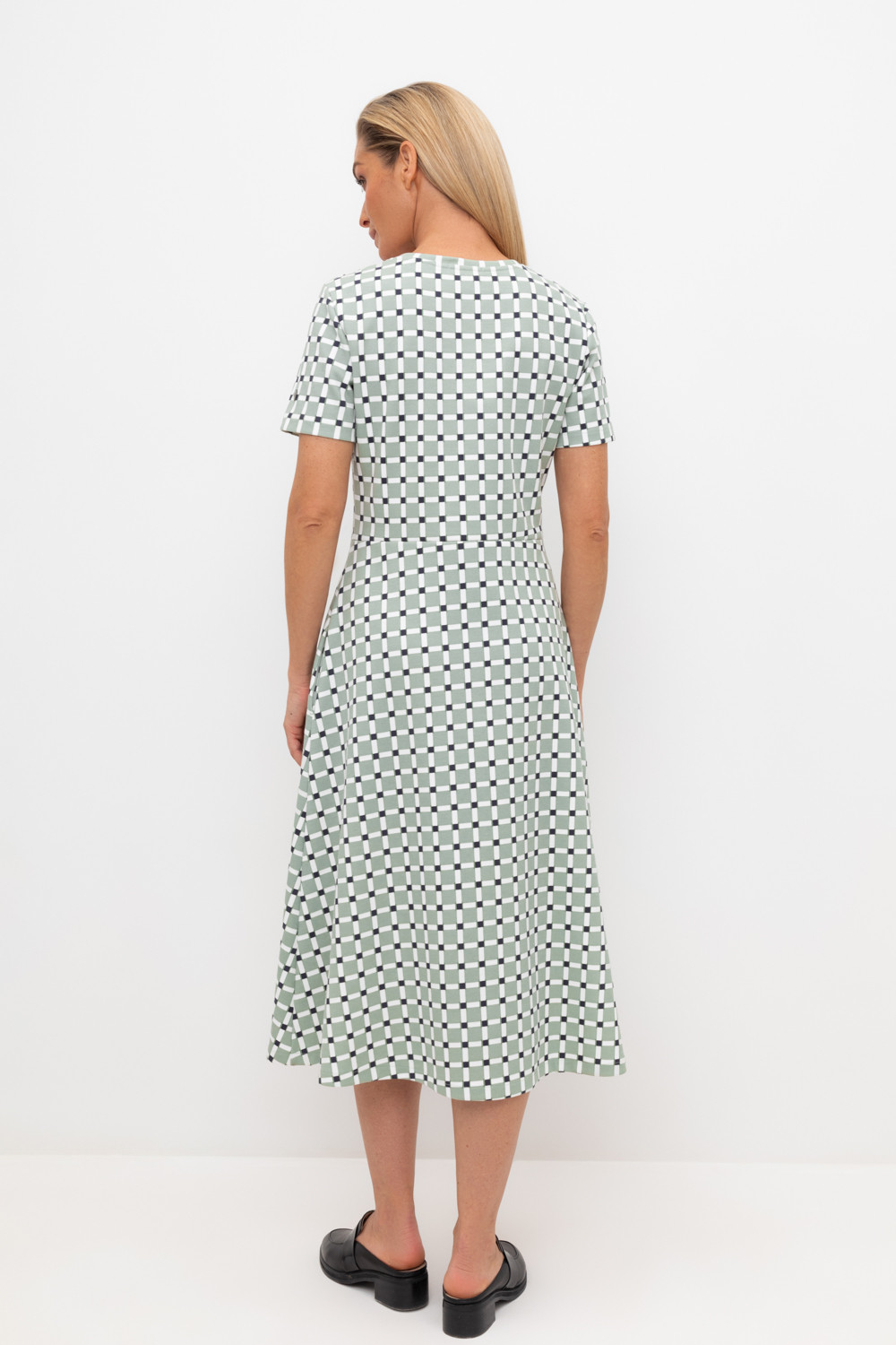 Платья женские для мам, артикул: ЕВТ 5044, цвет: хаки, фото 4