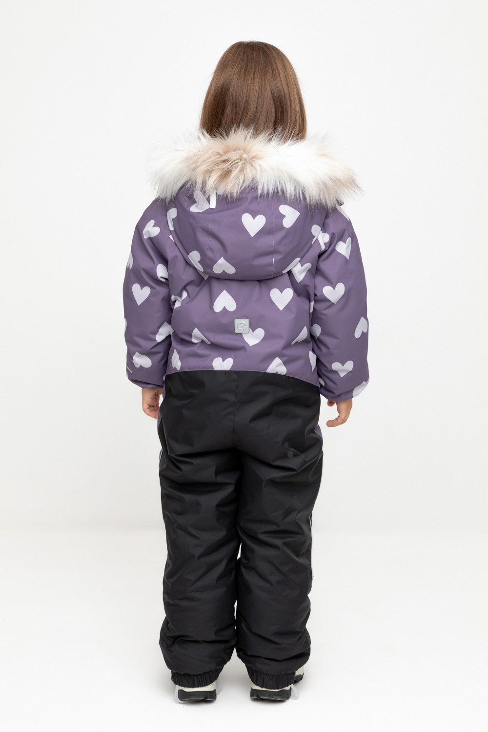 Комбинезоны утепленные для девочки, артикул: ВК 60120/н/3 ГР, цвет: фиолетовый, фото 4