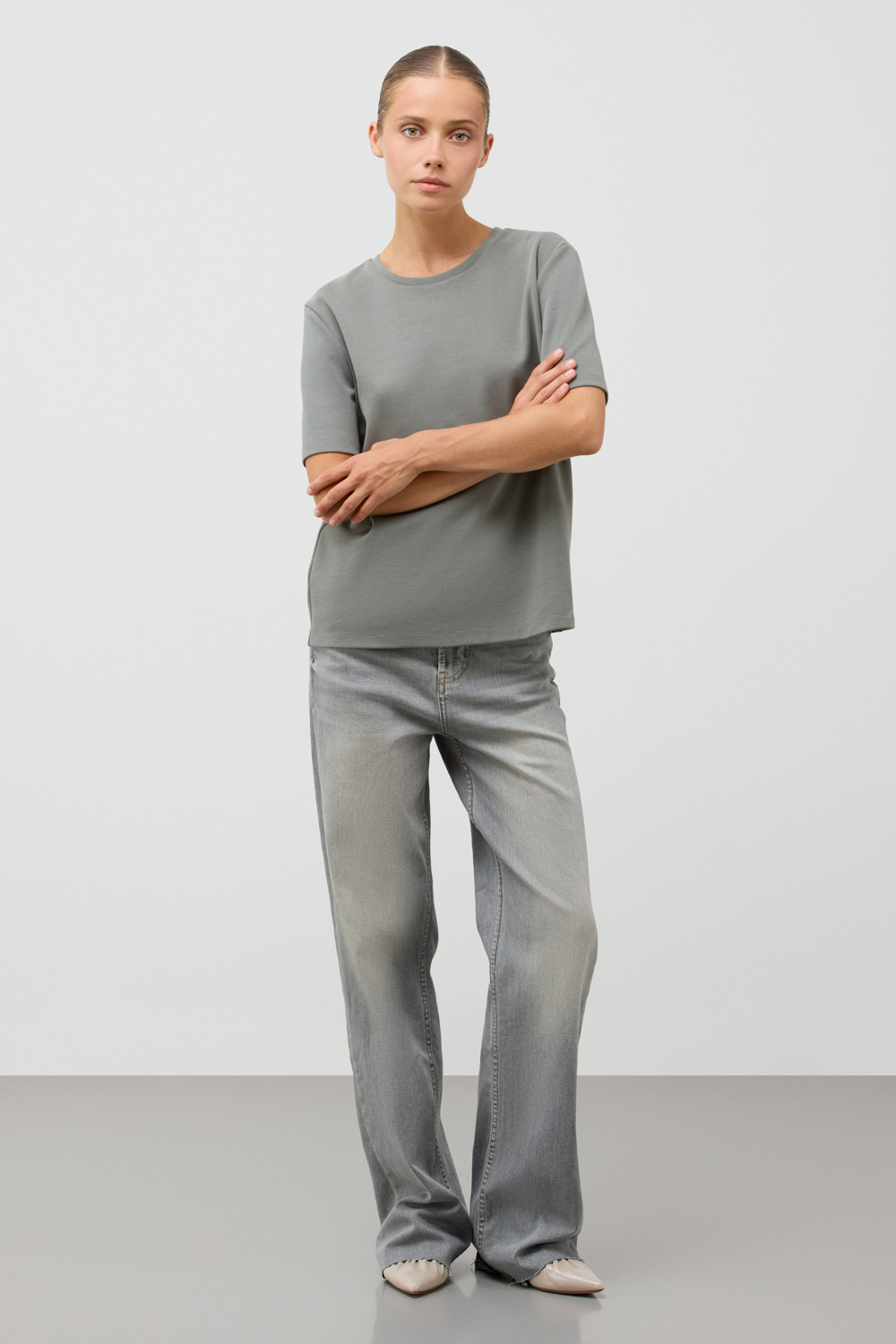 Футболки женские для мам, артикул: ЕВТ 3283, цвет: зеленый, фото 4