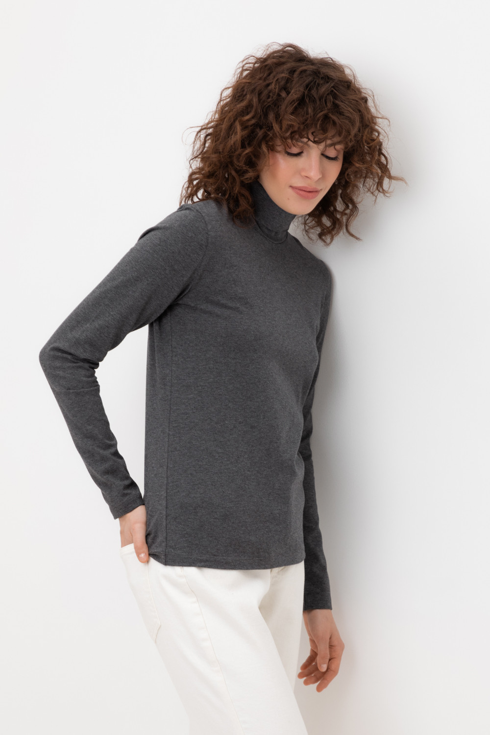 Водолазки женские для мам, артикул: ЕВТ 3026/24, цвет: темно-серый, фото 4