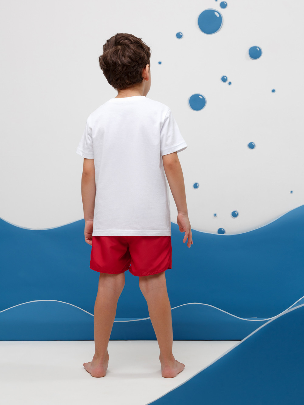 Плавки для мальчика, артикул: ТК 19007/3 ФВ, цвет: красный, фото 3