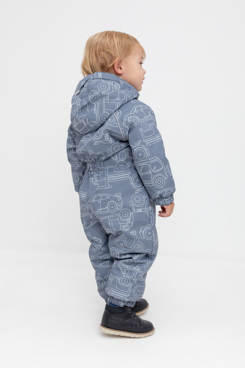 Комбинезоны утепленные для мальчика, артикул: ВК 60085/н/38 Ал, цвет: темно-серый, фото 4