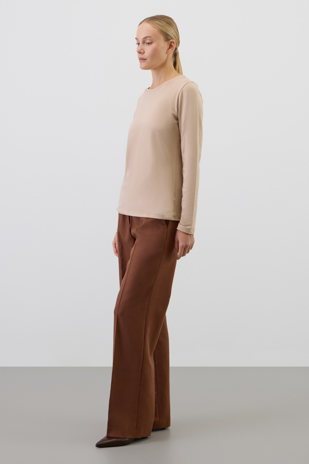 Джемперы женские для мам, артикул: ЕВТ 3354, цвет: бежевый, фото 4