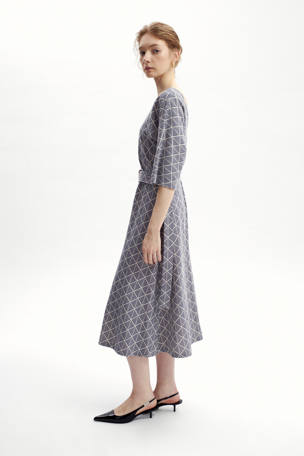 Платья женские для мам, артикул: ЕВТ 5072, цвет: бежевый, фото 4