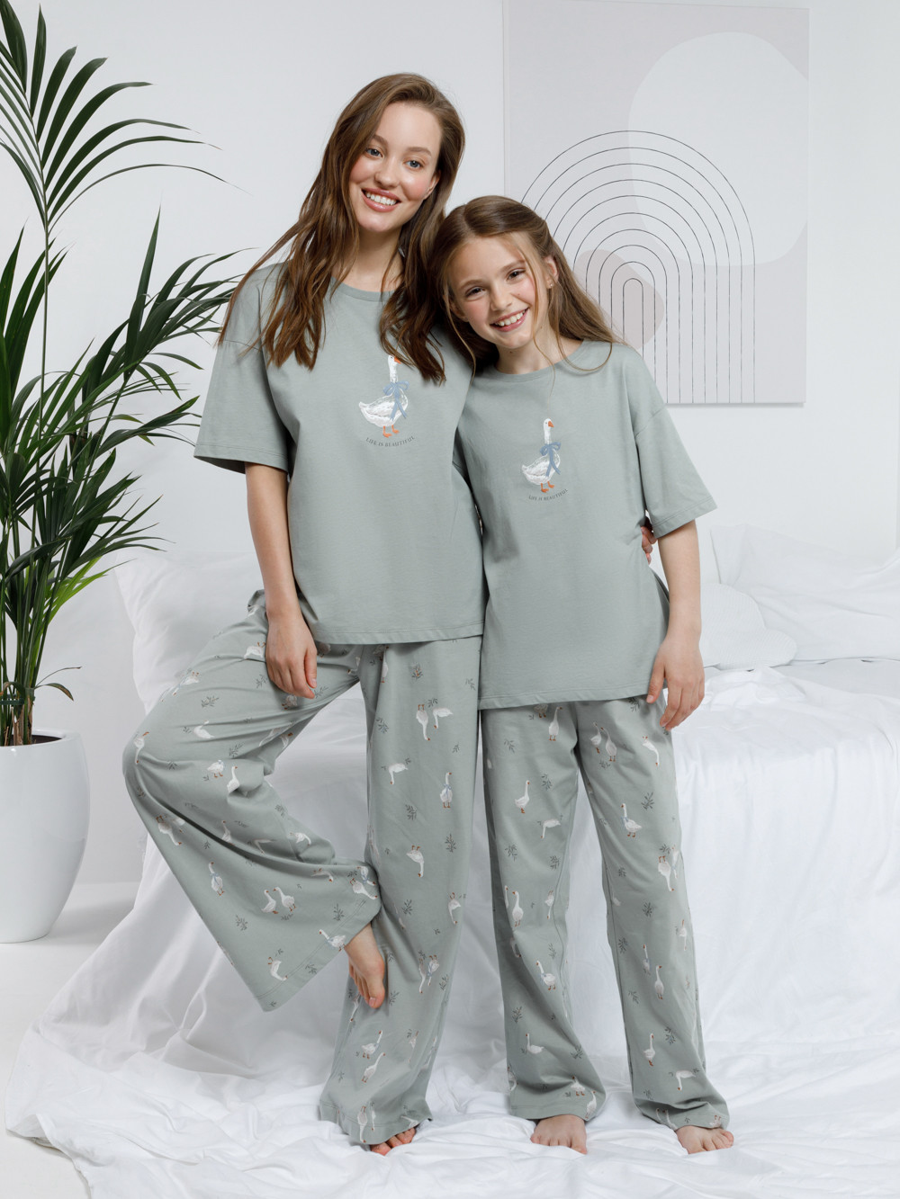 Пижама для девочки, артикул: МП 1657-1, цвет: зеленый, фото 4