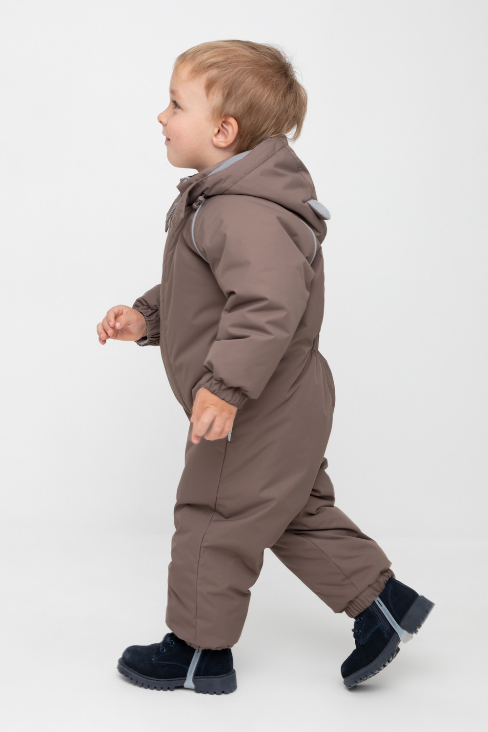 Комбинезоны утепленные для мальчика, артикул: ВК 60118/6 ГР, цвет: кофейный, фото 4