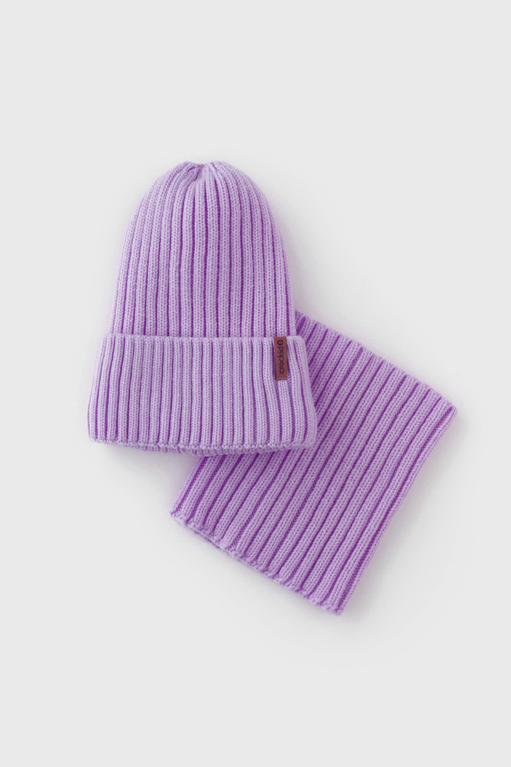 Комплект вязаный для девочки, артикул: КВ 22015/ш, цвет: фиолетовый, фото 4