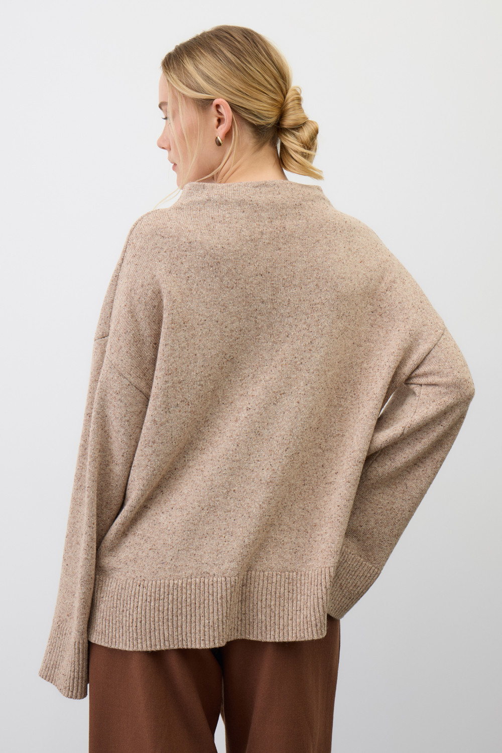 Джемперы женские для мам, артикул: ЕВ 30245/ш, цвет: бежевый, фото 4