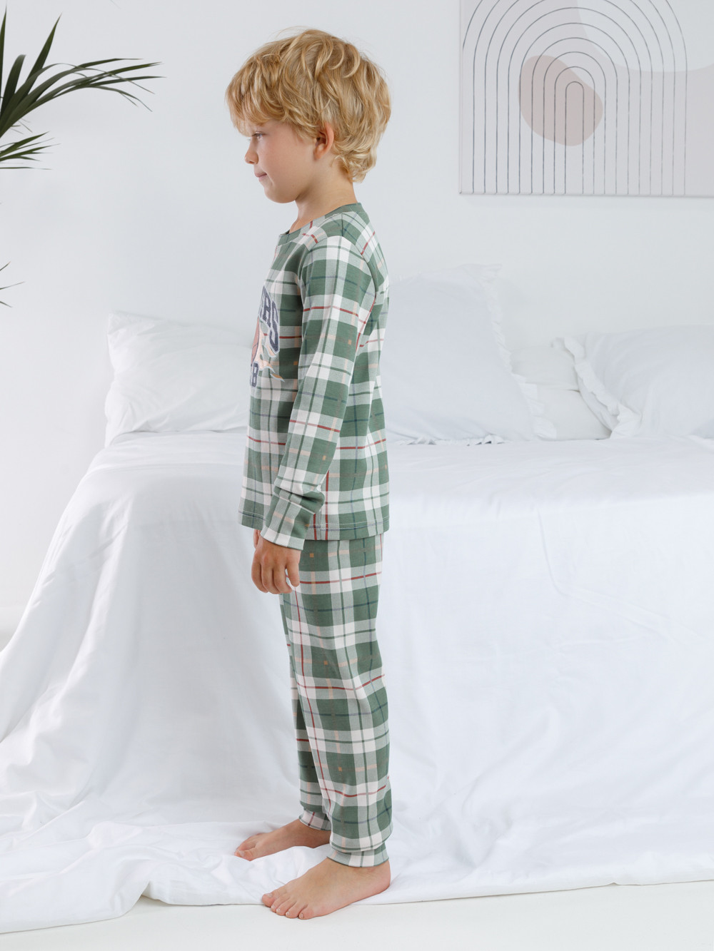 Пижама для мальчика, артикул: К 1621, цвет: бежевый, фото 4