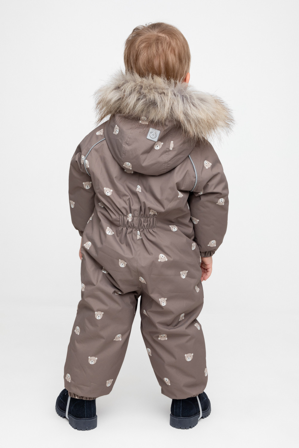 Комбинезоны утепленные для мальчика, артикул: ВК 60116/н/11 ГР, цвет: коричневый, фото 4
