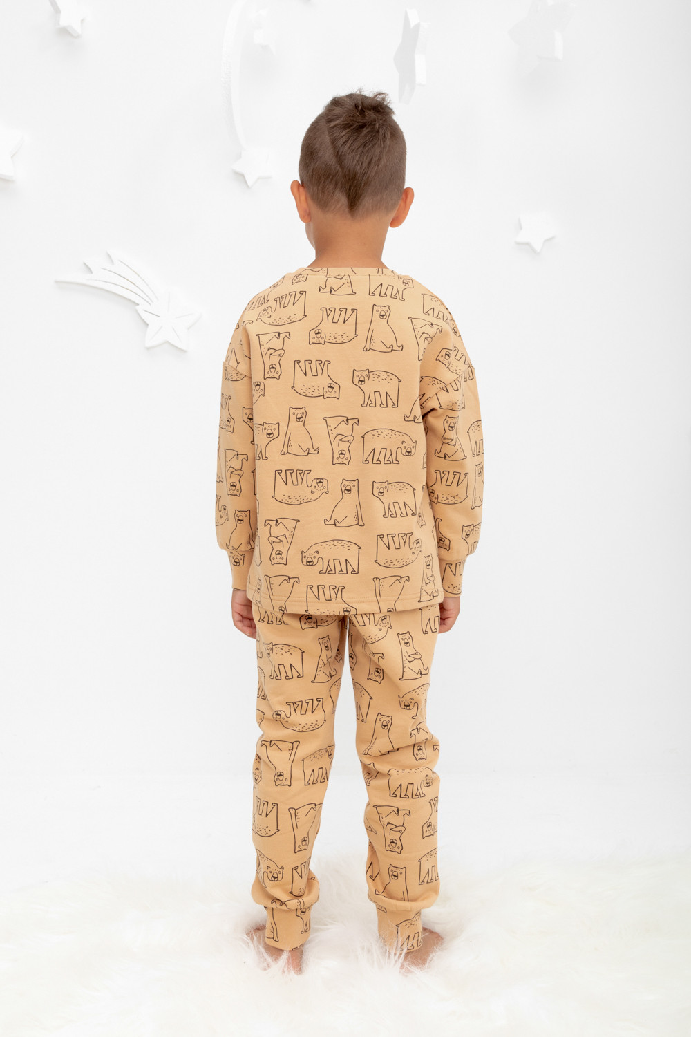 Пижама для мальчика, артикул: К 1587/24, цвет: коричневый, фото 4