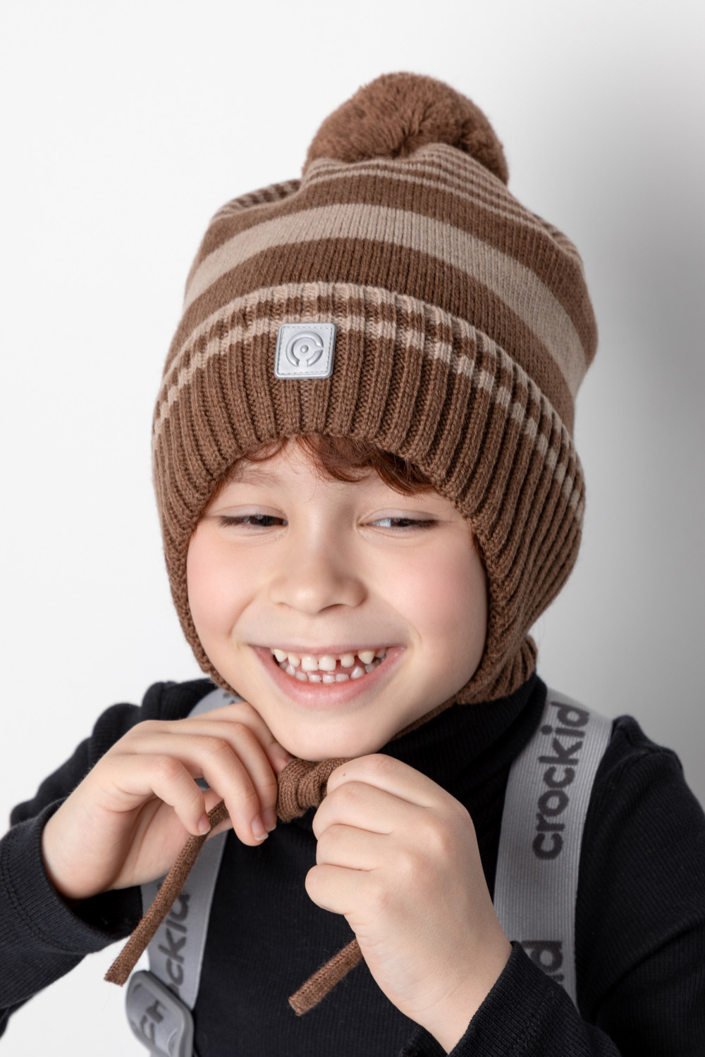 Шапка для мальчика, артикул: КВ 20307/ш, цвет: бежевый, фото 4
