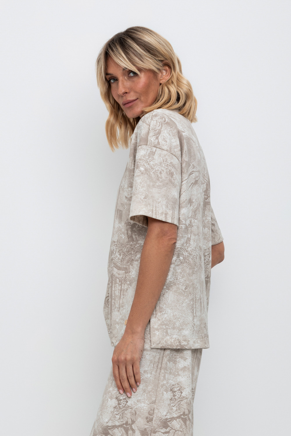 Футболки женские для мам, артикул: ЕВТ 3214, цвет: сливки2, фото 4