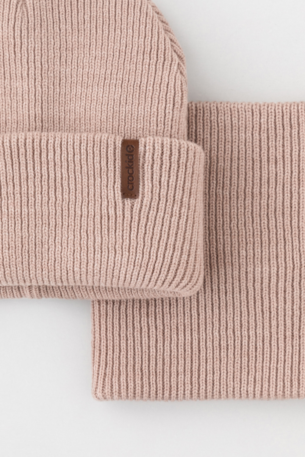 Комплект вязаный для девочки, артикул: КВ 22016/ш, цвет: бежевый, фото 4