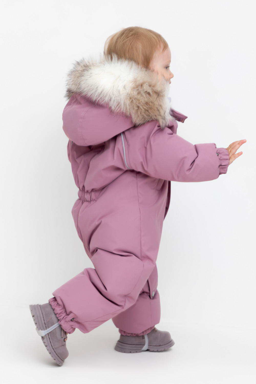 Комбинезоны утепленные для девочки, артикул: ВК 60106/3 УЗГ, цвет: фиолетовый, фото 4