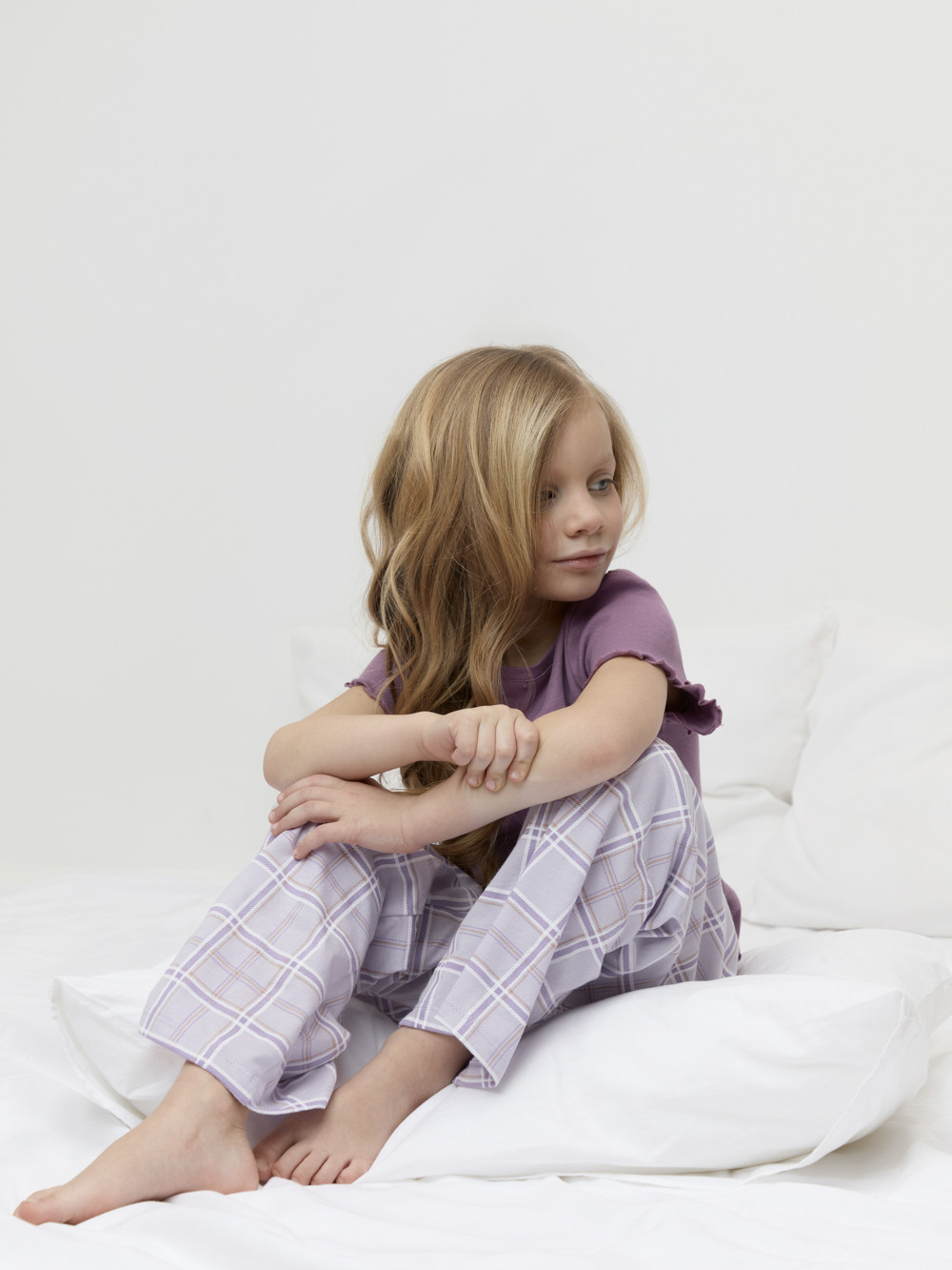 Пижама для девочки, артикул: К 1636, цвет: бордовый, фото 4