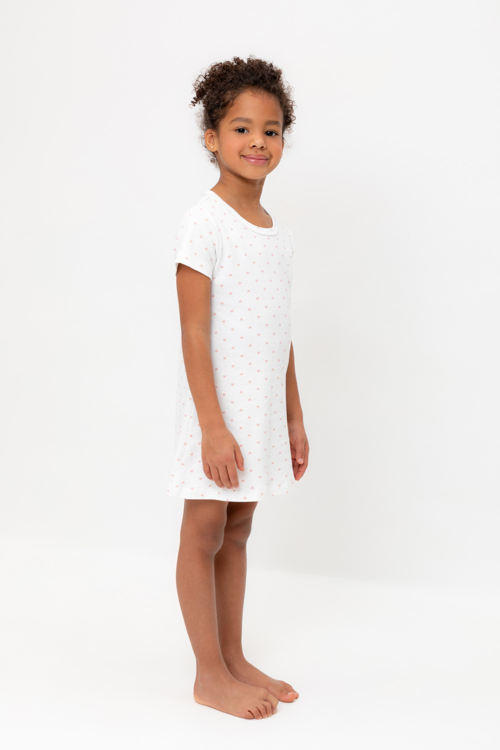 Ночная сорочка для девочки, артикул: К 1156, цвет: бежевый, фото 4