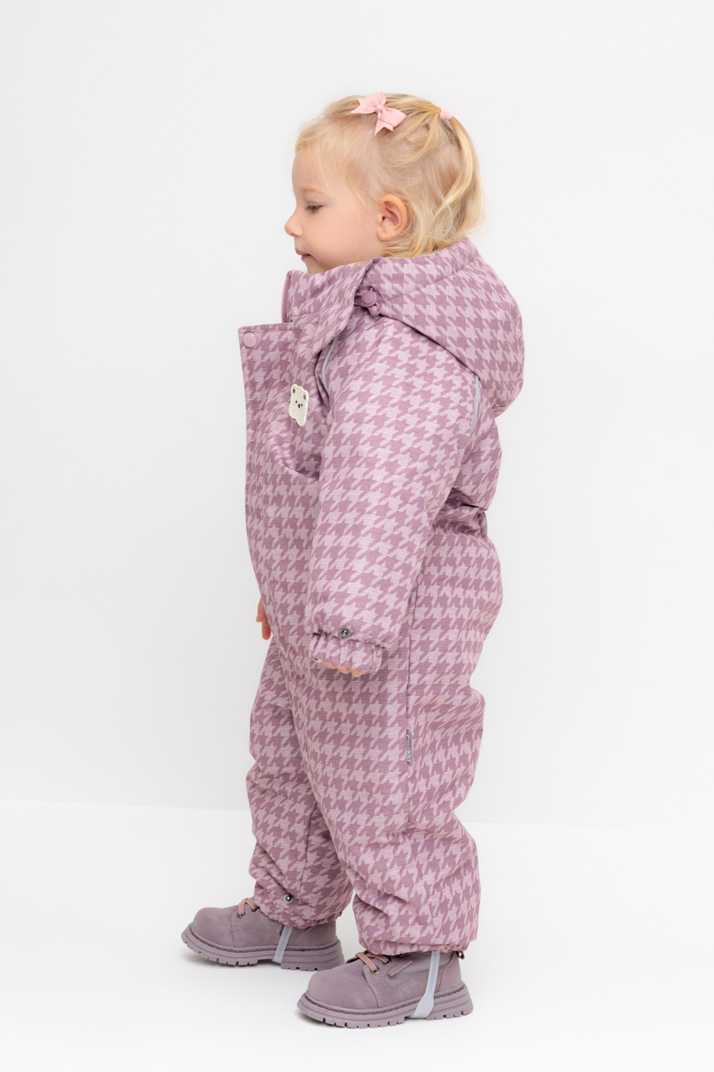 Комбинезоны утепленные для девочки, артикул: ВК 60114/н/2 УЗГ, цвет: фиолетовый, фото 4