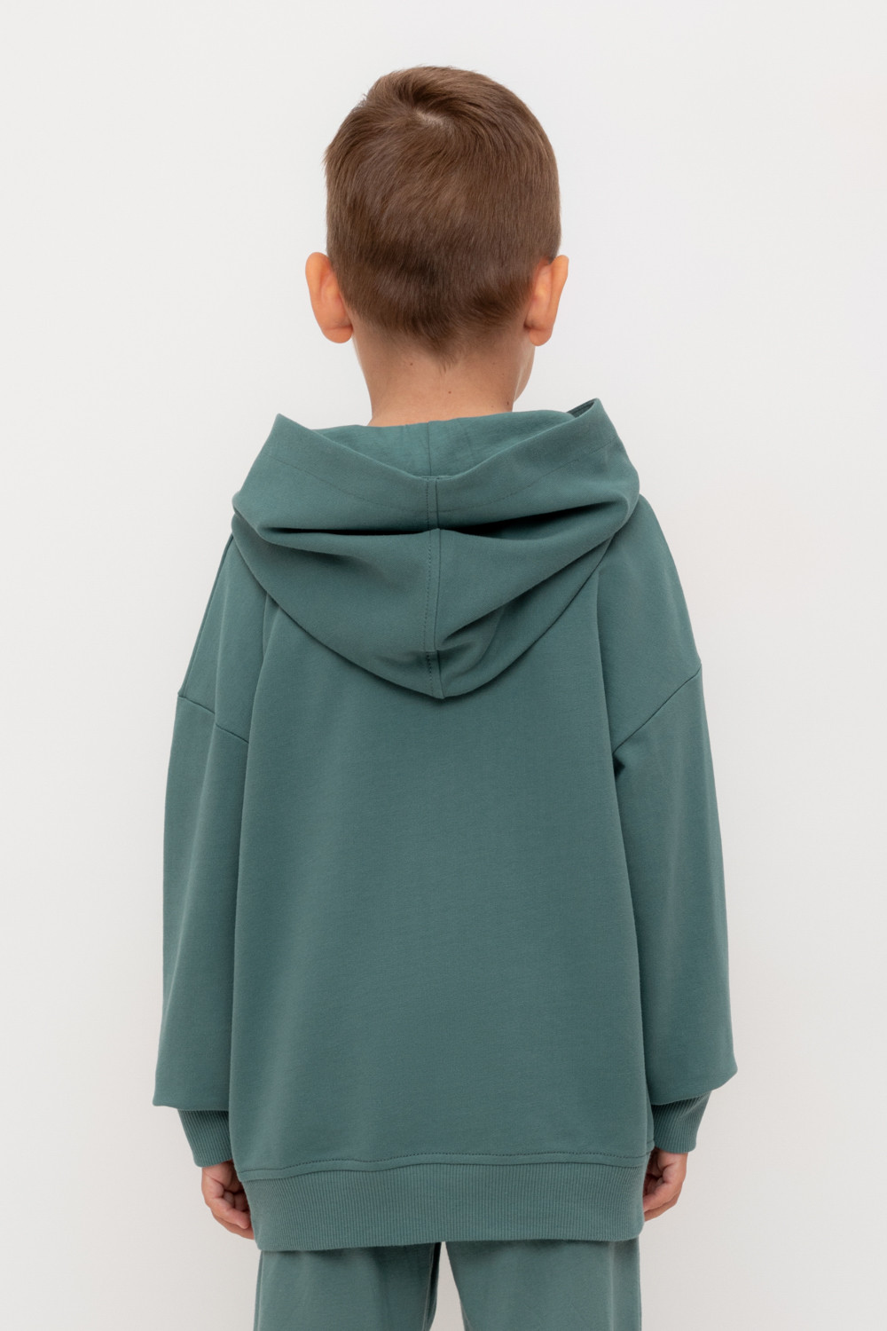 Худи для мальчика, артикул: КР 302733, цвет: зеленый, фото 4