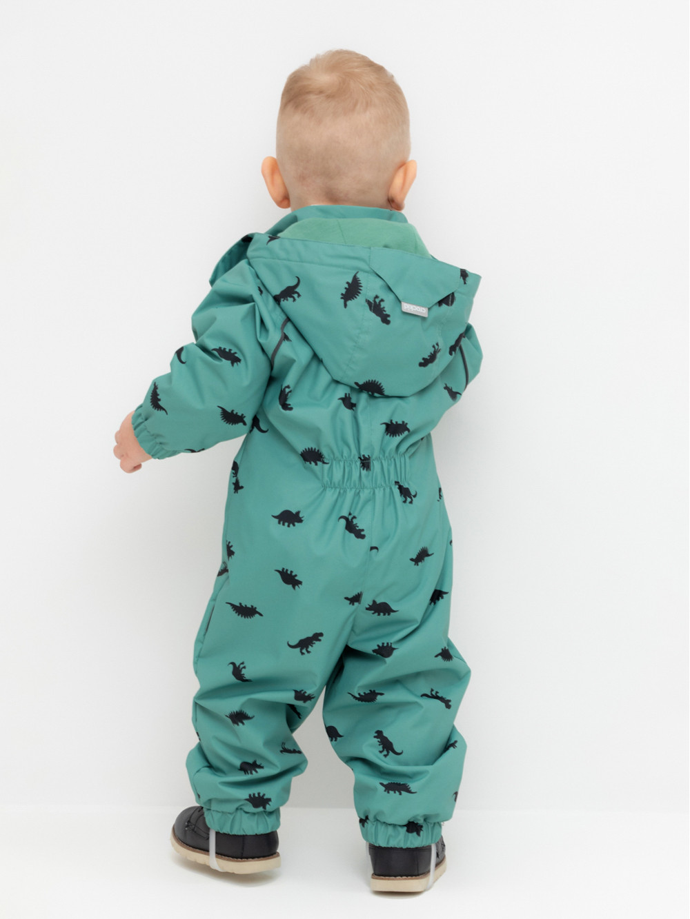 Комбинезоны утепленные для мальчика, артикул: ВК 60088/н/18 Ал, цвет: зеленый, фото 4