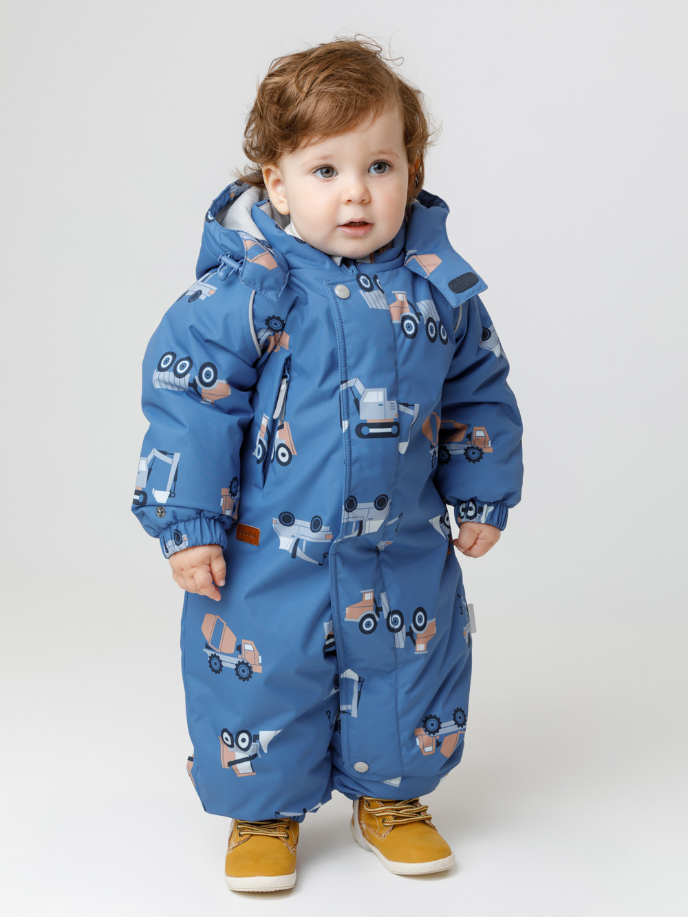 Комбинезоны утепленные для мальчика, артикул: ВК 60032/н/64 Ал, цвет: голубой, фото 4