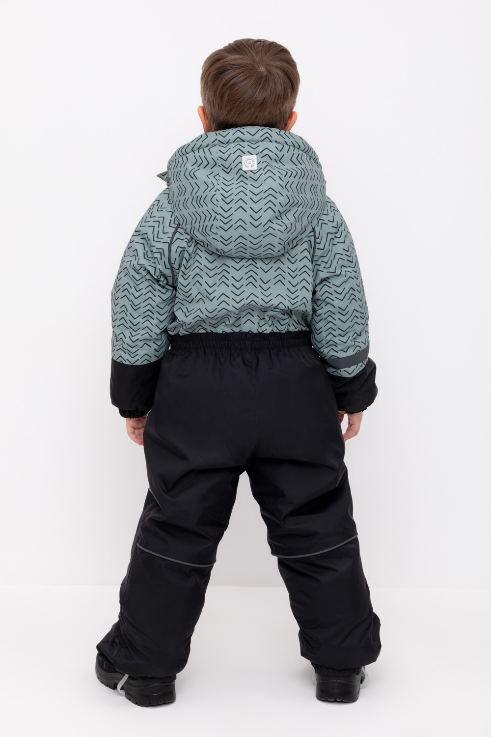 Комбинезоны утепленные для мальчика, артикул: ВК 60100/н/6 ГР, цвет: зеленый, фото 4