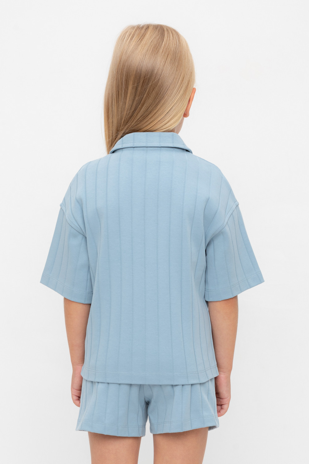 Рубашка для девочки, артикул: КР 302718-1, цвет: синий, фото 4