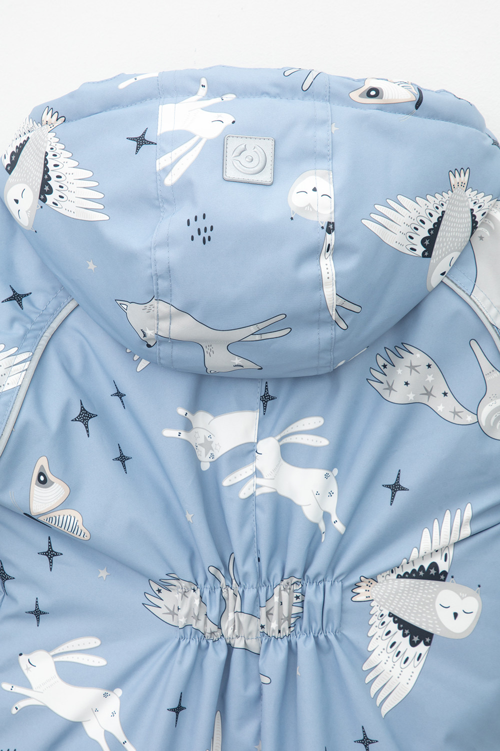 Комбинезоны утепленные для девочки, артикул: ВК 60032/н/31 Ал, цвет: голубой, фото 4