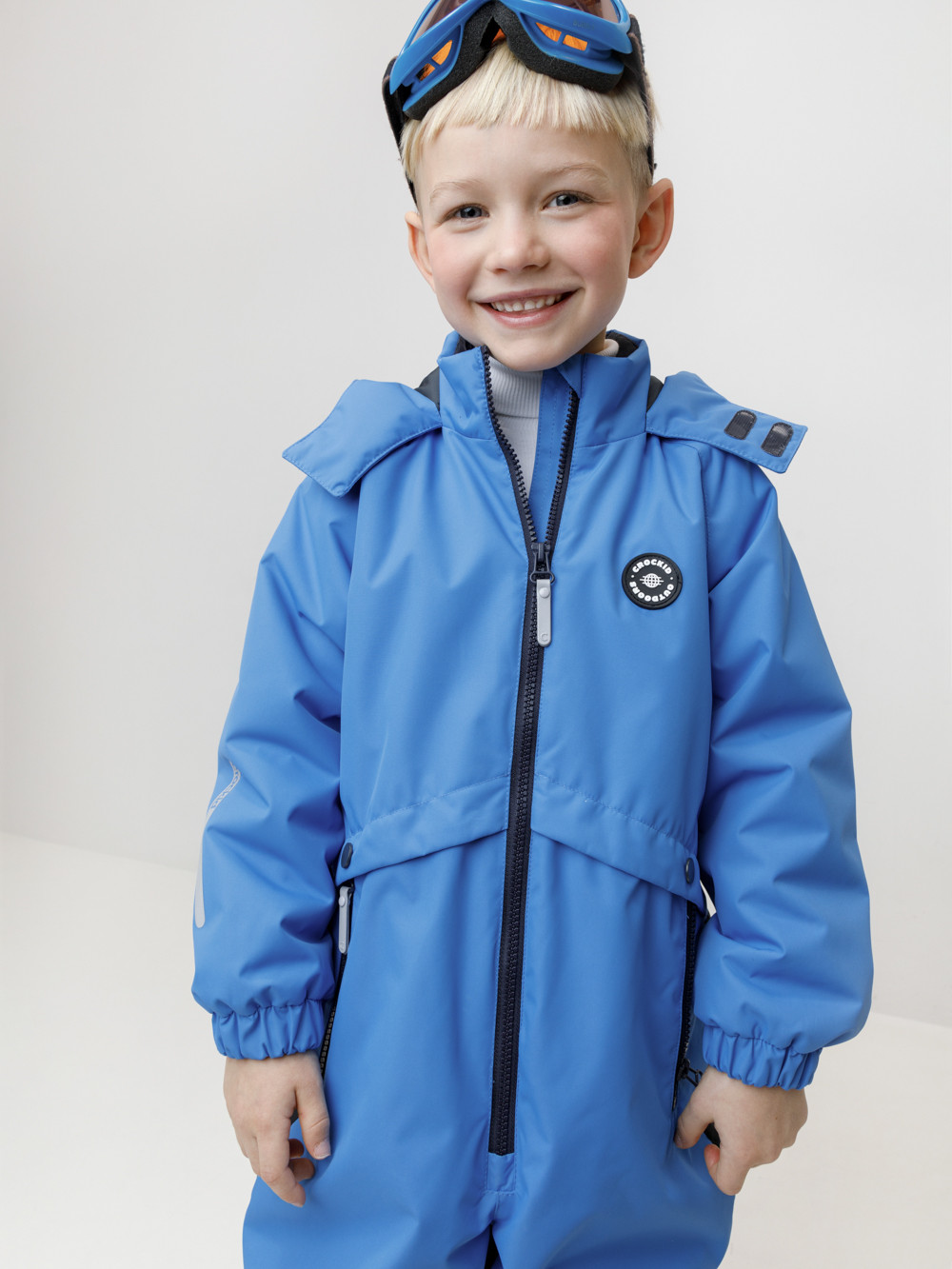 Комбинезоны утепленные для мальчика, артикул: ВК 60126/2 УЗГ, цвет: голубой, фото 4