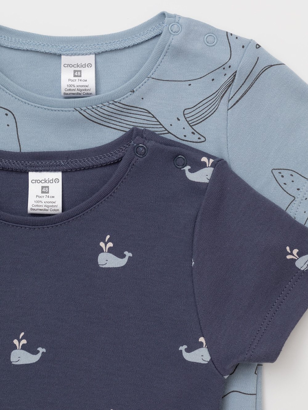 Футболка для новорожденных, артикул: К 301156-2уп, цвет: синий, фото 4