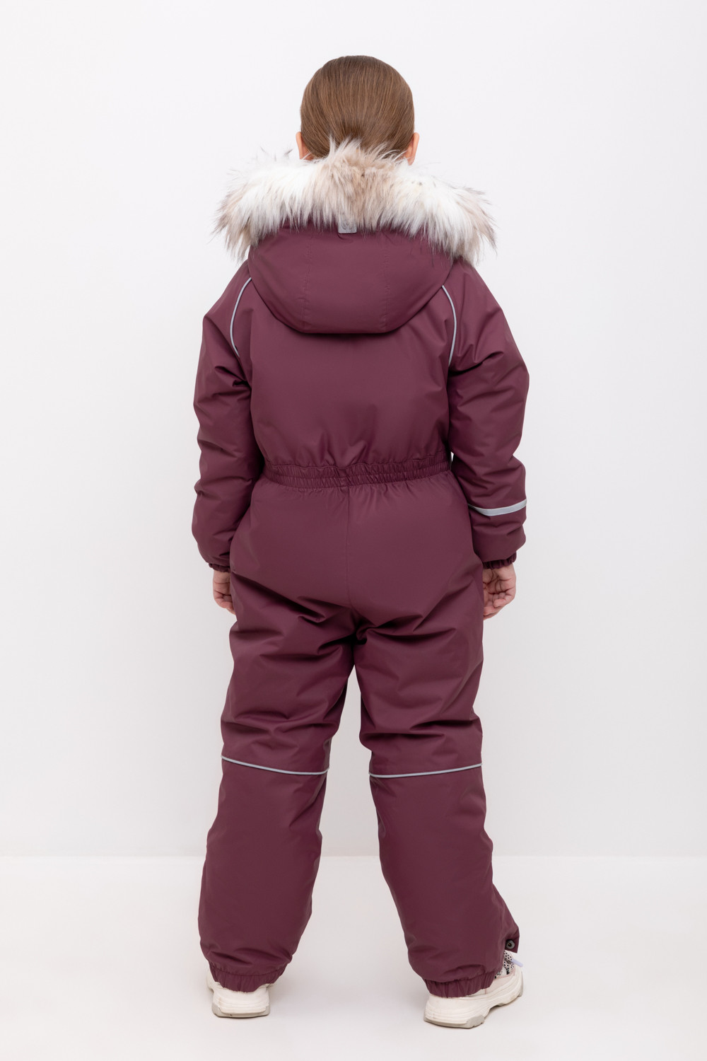 Комбинезоны утепленные для девочки, артикул: ВК 60102/5 ГР (122-158), цвет: бордовый, фото 4