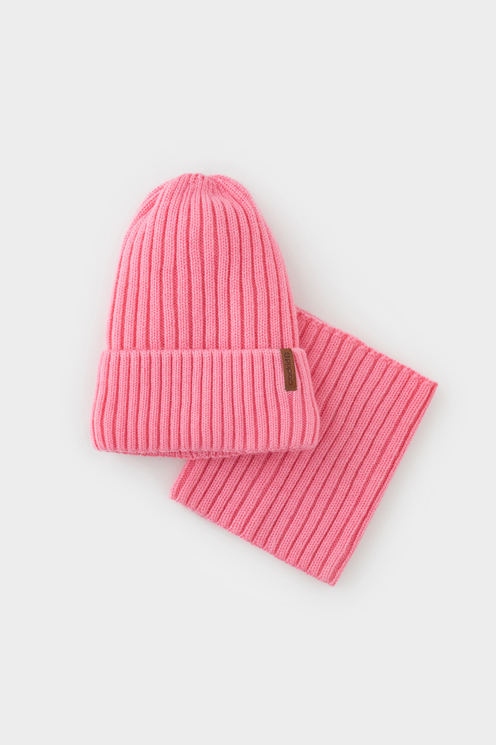 Комплект вязаный для девочки, артикул: КВ 22015/ш, цвет: розовый, фото 4