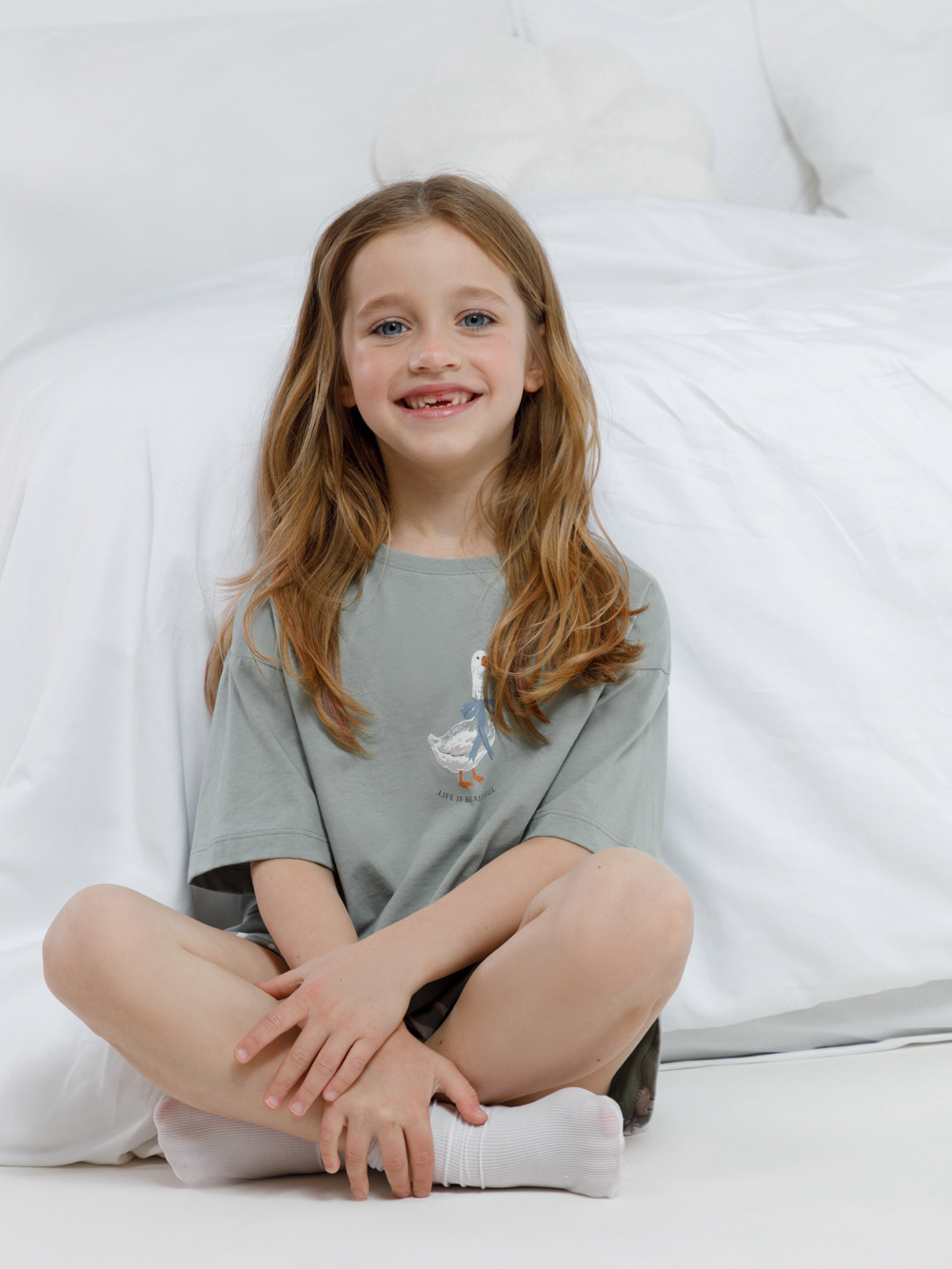 Пижама для девочки, артикул: МП 1658, цвет: зеленый, фото 4