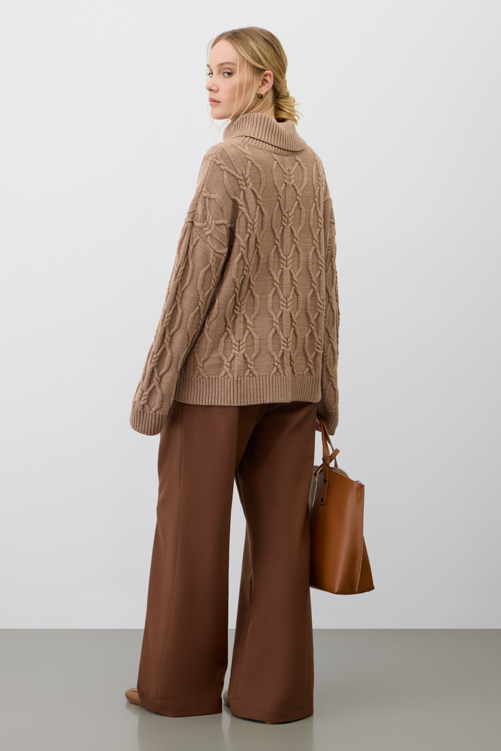 Джемперы женские для мам, артикул: ЕВ 30234/ш, цвет: бежевый, фото 4