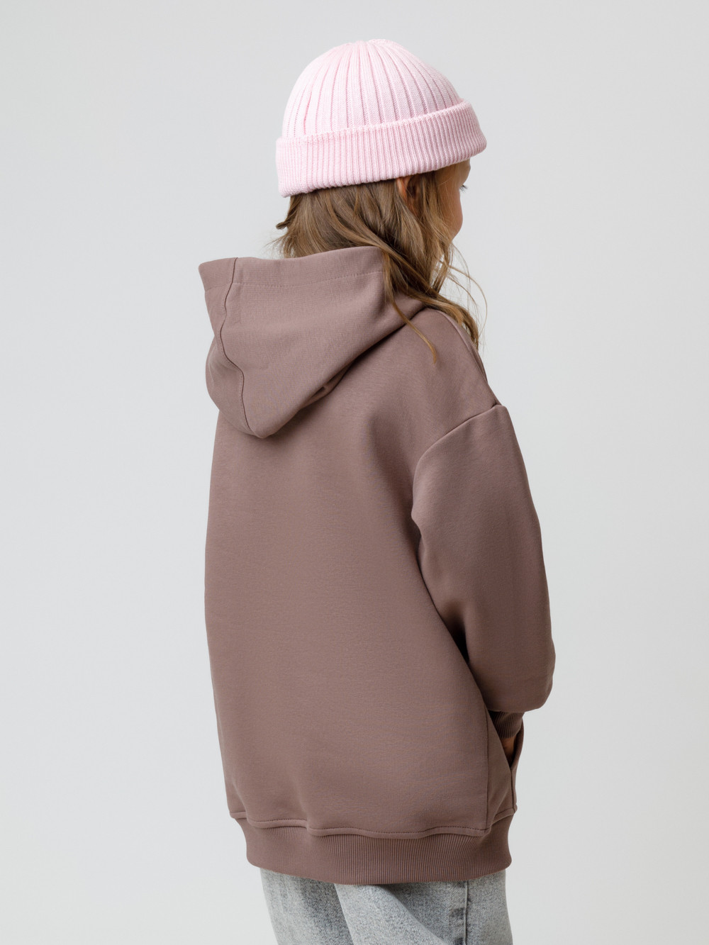 Худи для девочки, артикул: КР 302165, цвет: кофейный, фото 4