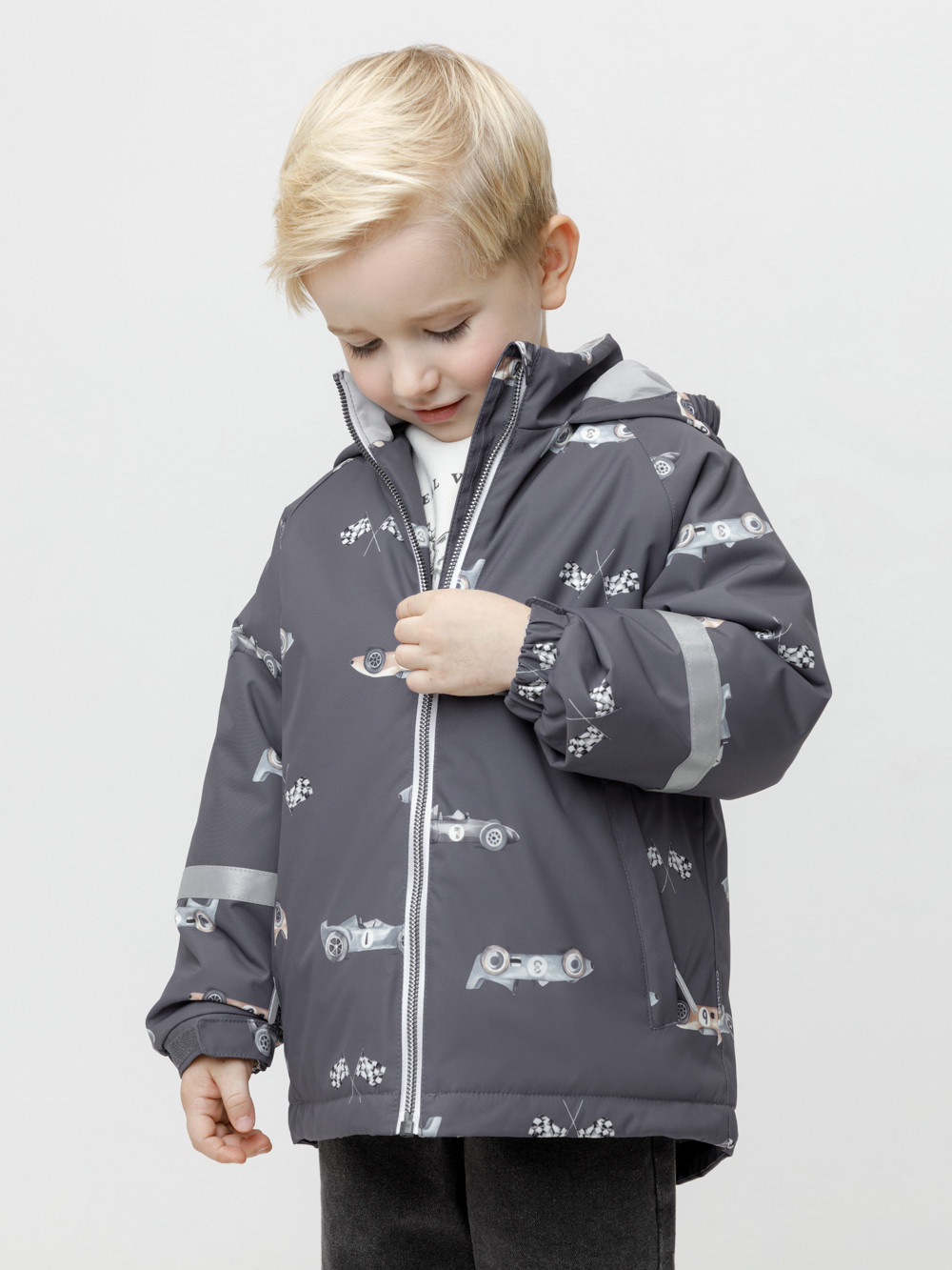 Куртки для мальчика, артикул: ВК 30161/н/2 ГР, цвет: темно-серый, фото 4
